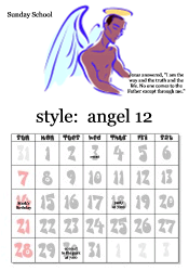 December angel calendar