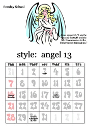full year angel calendar