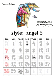 June angel calendar