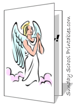 beautiful angel, printable card