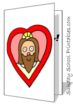 cute Jesus card for kids
