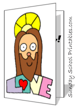 Jesus is love birthday card
