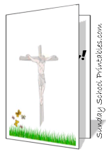 Jesus on the cross card