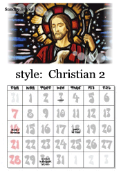 February Christian calendar