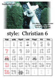June Christian calendar