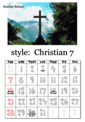 July Christian calendar
