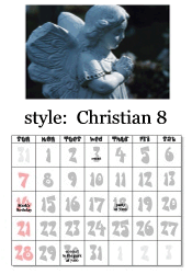 August Christian calendar