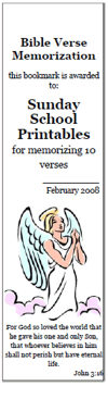 Praying Angel bookmark