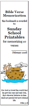 Noah's Ark bookmark