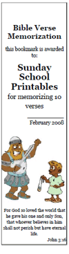 David and Goliath bookmark