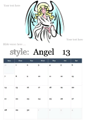 Angel in flowing robe with large wings