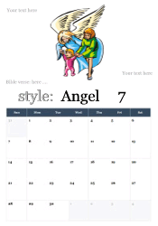 Guardian angel with mother and toddler