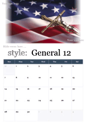 Crucifix on an American flag