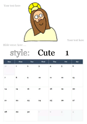Cute Jesus Calendars 1