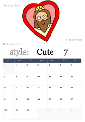 Jesus in a red heart frame