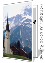 hilltop church card template