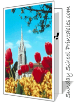 flowers, church, birthday card