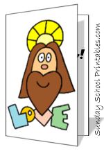 Jesus is love card