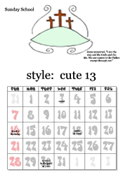 full year Jesus calendar
