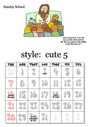 May Jesus calendar
